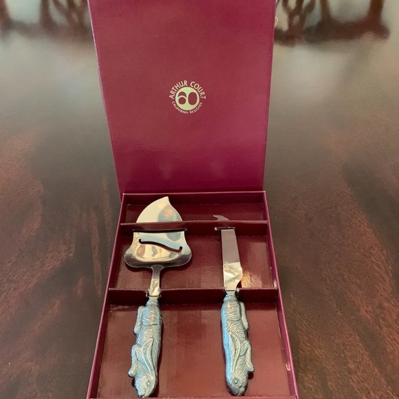 Arthur Court Bunny Cheese Knife Server Set - Picture 3 of 3